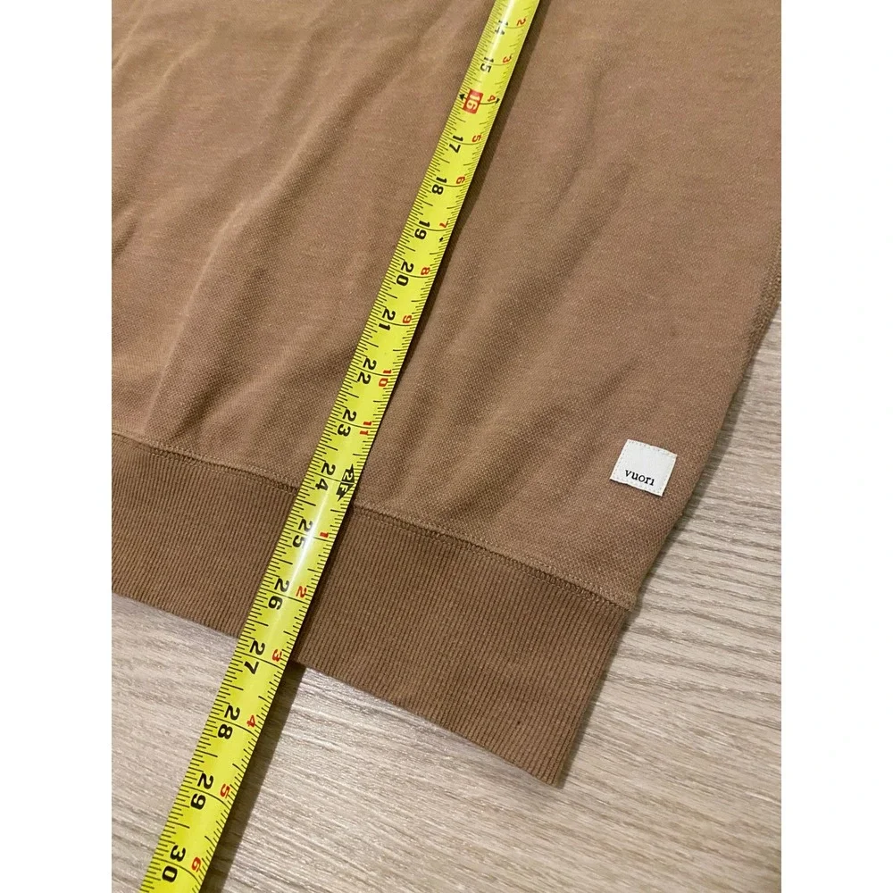 Vuori‎ Jeffreys Pullover Mens M Camel Heather Athleisure Gorpcore V218